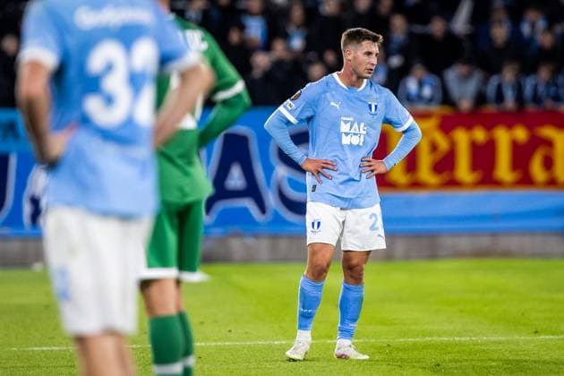 MALMO FF - LUDOGORETS Lasse Berg Johnsen of Malmö FF during the UEFA Europa League, league stage match between Malmö FF and Ludogorets. Eleda Stadion, Malmo, Sweden, September 24, 2025. Photo by Branislav Racko Copyright: xx 080A1294