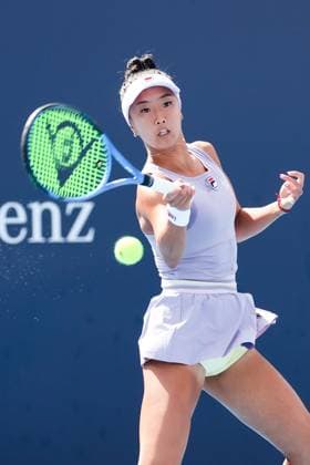 BEIJING, CHINA - SEPTEMBER 25: Ann Li of the United States competes in the Women s Singles Round of 128 match against Camila Osorio of Colombia on day 4 of the 2025 China Open at National Tennis Center on September 25, 2025 in Beijing, China.  Copyright: xVCGx 111593102096