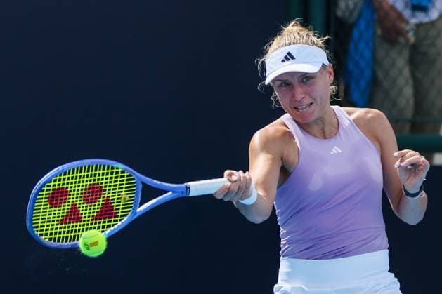 BEIJING, CHINA - SEPTEMBER 25: Yuliia Starodubtseva of Ukraine competes in the Women s Singles Round of 128 match against Ajla Tomljanovic of Australia on day 4 of the 2025 China Open at National Tennis Center on September 25, 2025 in Beijing, China.  Copyright: xVCGx 111593104757