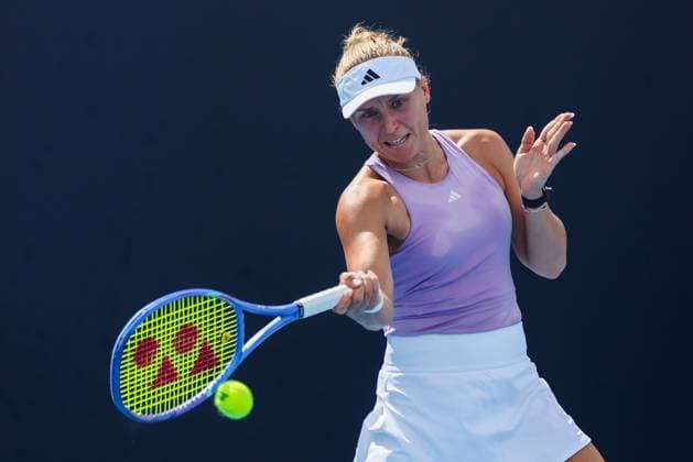 BEIJING, CHINA - SEPTEMBER 25: Yuliia Starodubtseva of Ukraine competes in the Women s Singles Round of 128 match against Ajla Tomljanovic of Australia on day 4 of the 2025 China Open at National Tennis Center on September 25, 2025 in Beijing, China.  Copyright: xVCGx 111593104686