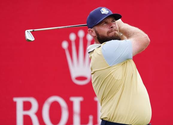 GOLF - Ryder Cup 2025 FARMINGDALE,NEW YORK,USA,24.SEP.25 - GOLF - Ryder Cup 2025, Bethpage Black Course, preview, practice round. Image shows Tyrrell Hatton (ENG EUR).  GEPAxpictures xBrianxSpurlock