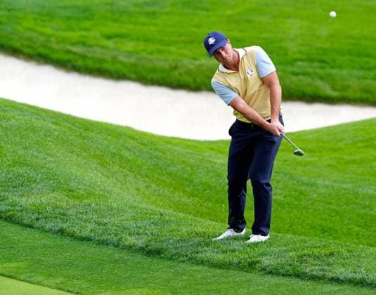 GOLF - Ryder Cup 2025 FARMINGDALE,NEW YORK,USA,24.SEP.25 - GOLF - Ryder Cup 2025, Bethpage Black Course, preview, practice round. Image shows Viktor Hovland (NOR EUR) .  GEPAxpictures xBrianxSpurlock