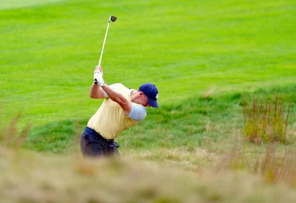 GOLF - Ryder Cup 2025 FARMINGDALE,NEW YORK,USA,24.SEP.25 - GOLF - Ryder Cup 2025, Bethpage Black Course, preview, practice round. Image shows Rory McIlroy (NIR EUR).  GEPAxpictures xBrianxSpurlock