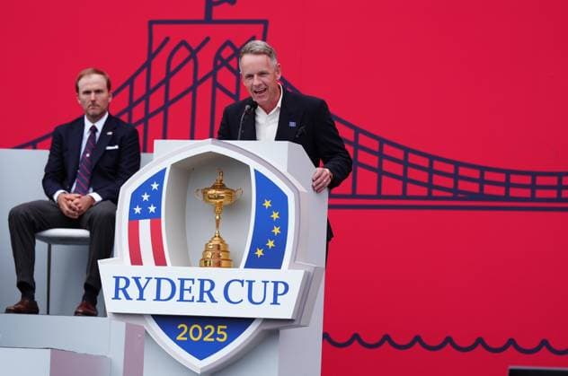 GOLF - Ryder Cup 2025 FARMINGDALE,NEW YORK,USA,24.SEP.25 - GOLF - Ryder Cup 2025, Bethpage Black Course, opening ceremony. Image shows captain Luke Donald (EUR).  GEPAxpictures xBrianxSpurlock