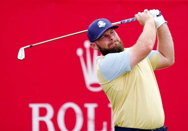 GOLF - Ryder Cup 2025 FARMINGDALE,NEW YORK,USA,24.SEP.25 - GOLF - Ryder Cup 2025, Bethpage Black Course, preview, practice round. Image shows Tyrrell Hatton (ENG EUR).  GEPAxpictures xBrianxSpurlock