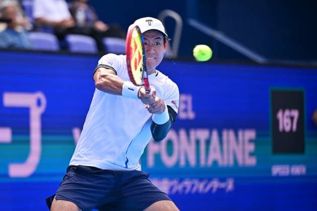 Yoshihito Nishioka (JPN), SEPTEMBER 25, 2025 - Tennis : Kinoshita Group Japan Open Tennis Championships 2025 Men s Singles round of 32 at Ariake Coliseum, Tokyo, Japan. Noxthirdxpartyxsales  aflo_304711089