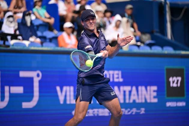 Luciano Darderi (ITA), SEPTEMBER 25, 2025 - Tennis : Kinoshita Group Japan Open Tennis Championships 2025 Men s Singles round of 32 at Ariake Coliseum, Tokyo, Japan. Noxthirdxpartyxsales  aflo_304711099
