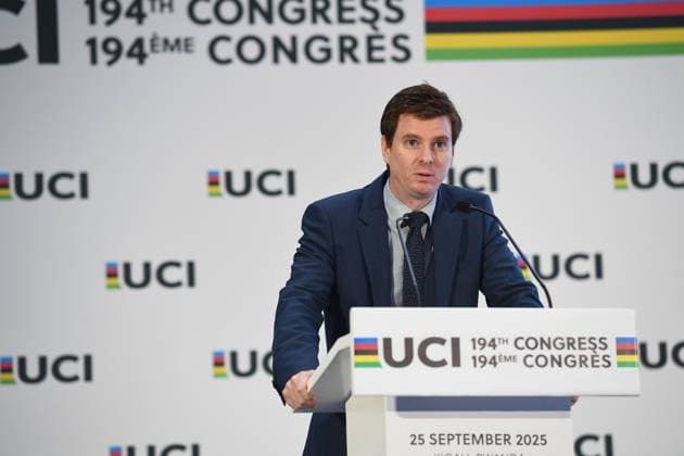 2025 UCI Road World Championships Picture by Simon Wilkinson SWpix.com - 25 09 2025 - Cycling - 2025 UCI Road World Championships - Kigali, Rwanda - 194th UCI Congress - KCC Kigali Convention Centre - Audit and Finance Committee report and Auditor™s report - Luc Bordel Kigali City Kigali Convention Centre Rwanda Copyright: x xSWpix.comx(t axPhotographyxHubxLtd)xSimonxWilkinson SWpix.comx SWP-3030-6668