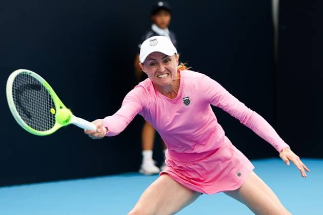 BEIJING, CHINA - SEPTEMBER 25: Aliaksandra Sasnovich competes in the Women s Singles Round of 128 match against Janice Tjen of Indonesia on day 4 of the 2025 China Open at National Tennis Center on September 25, 2025 in Beijing, China.  Copyright: xVCGx 111593127248