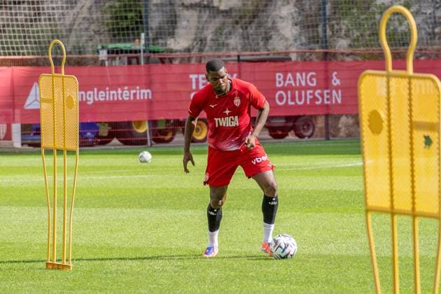 Football, France, AS Monaco, Training