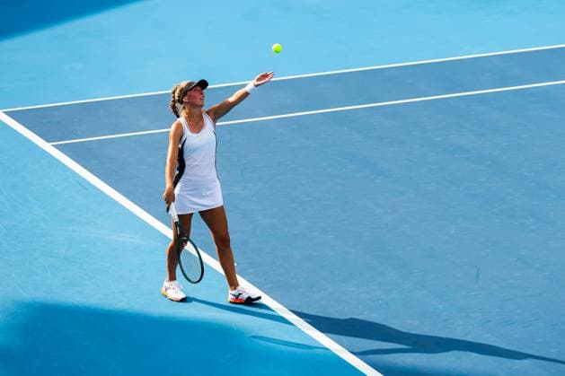 BEIJING, CHINA - SEPTEMBER 25: Magdalena Frech of Poland competes in the Women s Singles Round of 128 match against Ella Seidel of Germany on day 4 of the 2025 China Open at National Tennis Center on September 25, 2025 in Beijing, China.  Copyright: xVCGx 111593129834