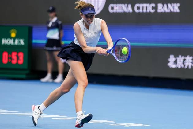 BEIJING, CHINA - SEPTEMBER 25: Cristina Bucsa of Spain competes in the Women s Singles Round of 128 match against Donna Vekic of Croatia on day 4 of the 2025 China Open at National Tennis Center on September 25, 2025 in Beijing, China.  Copyright: xVCGx 111593134349