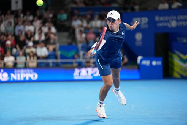 Carlos Alcaraz of spain defeated Sebastian Baez of Argentina 6-4 6-2 in Men s singles in Japan open tennis tournament ATP500 2025 at Ariake Tennis stadium in Tokyo, Japan on September 25, 2025  Copyright: xRanjithxKumar IPAxSportx xipa-agency.netx xx IPA_65729343 IPA_Agency_IPA65729343