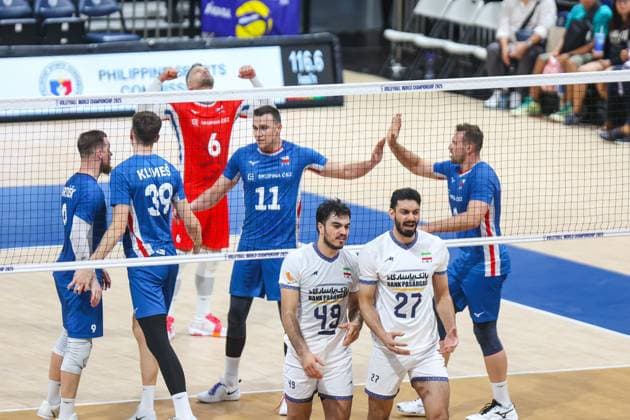 2025.09.25 Pasay City Manila siatkowka mezczyn Mistrzostwa Swiata FIVB 2025 Czechy - Iran N z FIVB Men s World Championship, WM, Weltmeisterschaft 2025 Czechia - Iran quarter finals cwiercfinal radosc zwyciestwo Czechy Czechia winner win kibice doping Foto Szymon Gorski 2025.09.25 Pasay City Manila volleyball men FIVB Men s World Championship 2025 Czechy - Iran FIVB Men s World Championship 2025 Czechia - Iran quarter finals cwiercfinal radosc zwyciestwo Czechy Czechia winner win kibice doping Credit: Szymon Gorski NEWSPIX.PL --- newspix.pl 