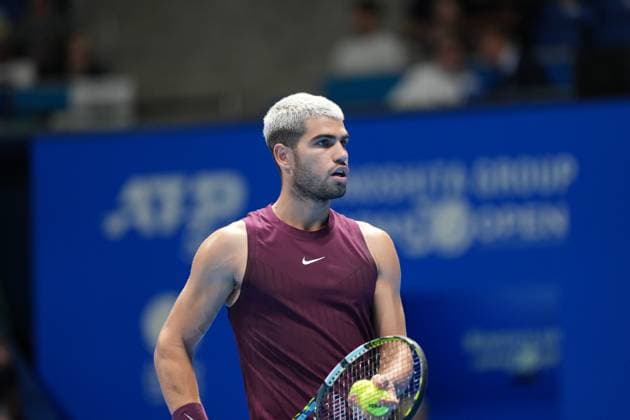 Carlos Alcaraz of spain defeated Sebastian Baez of Argentina 6-4 6-2 in Men s singles in Japan open tennis tournament ATP500 2025 at Ariake Tennis stadium in Tokyo, Japan on September 25, 2025  Copyright: xRanjithxKumar IPAxSportx xipa-agency.netx xx IPA_65729606 IPA_Agency_IPA65729606