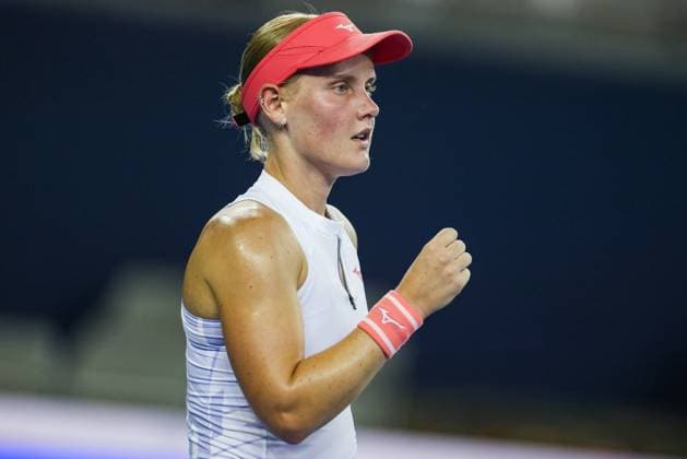 BEIJING, CHINA - SEPTEMBER 25: Suzan Lamens of the Netherlands reacts in the Women s Singles Round of 128 match against Emiliana Arango of Colombia on day 4 of the 2025 China Open at National Tennis Center on September 25, 2025 in Beijing, China.  Copyright: xVCGx 111593153193