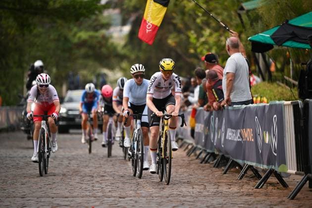 2025 UCI Road World Championships Picture by Chris Auld SWpix.com - 25 09 2025 - Cycling - 2025 UCI Road World Championships - Kigali Convention Centre, Kigali, Rwanda - Women Under-23 Road Race - Linda Riedmann (Germany) Copyright: x xSWpix.comx(t axPhotographyxHubxLtd)xChrisxAuld SWpix.comx SWP-3030-6820