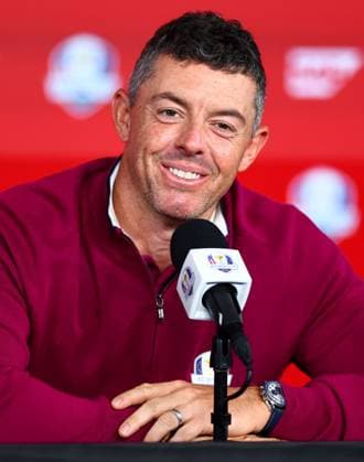 Rory McIlroy of Team Europe during a press conference, PK, Pressekonferenz 2025 Ryder Cup, Thursday Practice, Golf, Bethpage Black Golf Course, New York, USA - 25 Sep 2025New York Bethpage Black Golf Course New York (NY) United States of America EDITORIAL USE ONLY No use with unauthorised audio, video, data, fixture lists, club league logos or live services. Online in-match use limited to 120 images, no video emulation. No use in betting, games or single club league player publications. Copyright: xJamesxMarsh Shutterstockx 15500195e