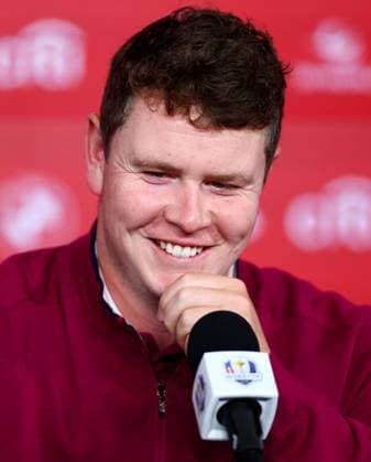 Robert MacIntyre of Team Europe during a press conference, PK, Pressekonferenz 2025 Ryder Cup, Thursday Practice, Golf, Bethpage Black Golf Course, New York, USA - 25 Sep 2025New York Bethpage Black Golf Course New York (NY) United States of America EDITORIAL USE ONLY No use with unauthorised audio, video, data, fixture lists, club league logos or live services. Online in-match use limited to 120 images, no video emulation. No use in betting, games or single club league player publications. Copyright: xJamesxMarsh Shutterstockx 15500195g