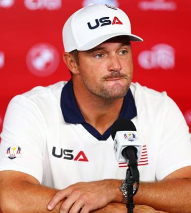 Bryson DeChambeau of Team USA during a press conference, PK, Pressekonferenz 2025 Ryder Cup, Thursday Practice, Golf, Bethpage Black Golf Course, New York, USA - 25 Sep 2025New York Bethpage Black Golf Course New York (NY) United States of America EDITORIAL USE ONLY No use with unauthorised audio, video, data, fixture lists, club league logos or live services. Online in-match use limited to 120 images, no video emulation. No use in betting, games or single club league player publications. Copyright: xJamesxMarsh Shutterstockx 15500195aj