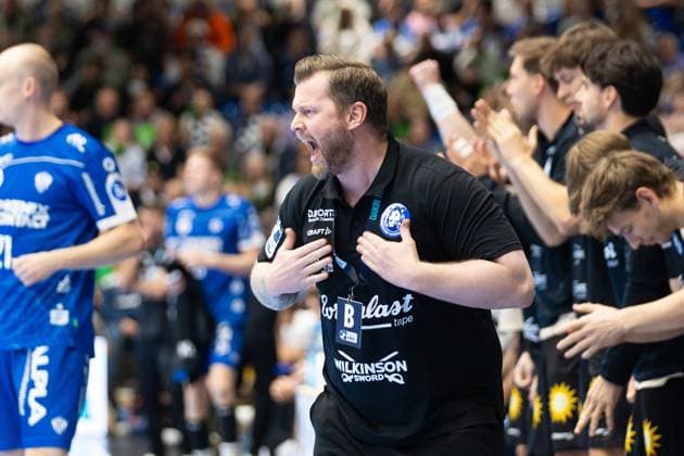 25 09 2025, xkwix, Handball, 1 Handball Bundesliga, DAIKIN HBL 2025 26, TBV Lemgo Lippe Bergischer HC, PHOENIX CONTACT Arena Arnor Po™r Gunnarssen Bergischer HC Head Coach NRW Germany