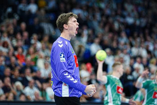 Cheers after Malte Semischs save GWD Minden, 01 GER, THW Kiel vs GWD Minden, Handball, 1 Bundesliga, Matchday 15, Season 2025 2026, 25 09 2025 GER, THW Kiel vs GWD Minden, Handball, 1 Bundesliga, Matchday 15, Season 2025 2026, 25 09 2025 Kiel Copyright: xEibner-Pressefoto MarcelxvonxFehrnx EP_MFN
