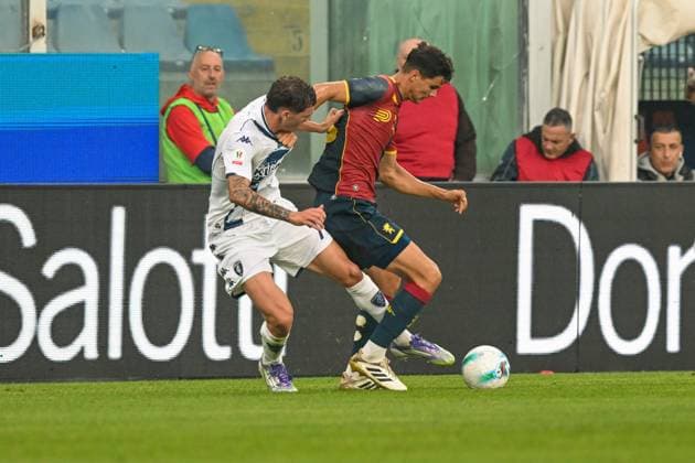 Coppa Italia, Italian Cup, 25-09-2025. Stadio Ferraris, Genova, Genoa - Empoli, in the photo: Valentin Carboni and Franco Carboni  Copyright: xGabrielexSiri IPAxSportx xipa-agency.netx xx IPA_65742345 IPA_Agency_IPA65742345