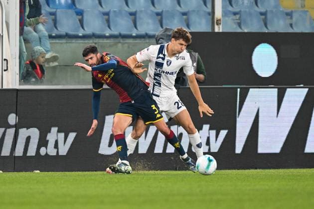 Coppa Italia, Italian Cup, 25-09-2025. Stadio Ferraris, Genova, Genoa - Empoli, in the photo: Martin and Indragoli  Copyright: xGabrielexSiri IPAxSportx xipa-agency.netx xx IPA_65742368 IPA_Agency_IPA65742368