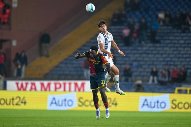 Coppa Italia, Italian Cup, 25-09-2025. Stadio Ferraris, Genova, Genoa - Empoli, in the photo: Ekhator and Guardino  Copyright: xGabrielexSiri IPAxSportx xipa-agency.netx xx IPA_65742399 IPA_Agency_IPA65742399