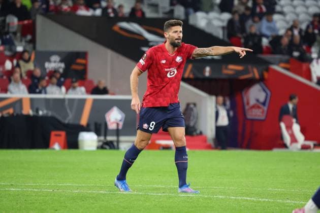 FOOTBALL : LOSC Lille vs SK Brann - UEFA Europa League - 25 09 2025 Olivier GIROUD (LOSC Lille) lors du match LOSC Lille vs SK Brann, UEFA Europa League phase de ligue, Decathlon Arena stade Pierre Mauroy, le 25 septembre 2025 - photo Laurent Sanson PsnewZ  Copyright: xLaurentxSANSONx xPsnewZx