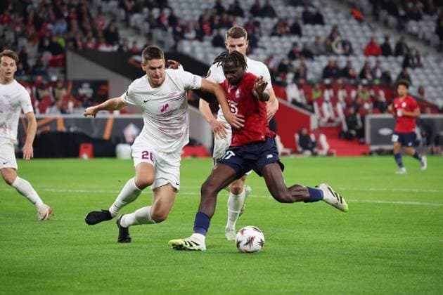 FOOTBALL : LOSC Lille vs SK Brann - UEFA Europa League - 25 09 2025 lors du match LOSC Lille vs SK Brann, UEFA Europa League phase de ligue, Decathlon Arena stade Pierre Mauroy, le 25 septembre 2025 - photo Laurent Sanson PsnewZ  Copyright: xLaurentxSANSONx xPsnewZx