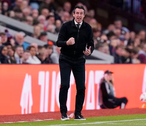 Birmingham, England, 25th September 2025. Unai Emery head coach of Aston Villa during the Aston Villa vs Bologna UEFA Europa League match at Villa Park, Birmingham. Picture credit should read: Andrew Yates Sportimage EDITORIAL USE ONLY. No use with unauthorised audio, video, data, fixture lists, club league logos or live services. Online in-match use limited to 120 images, no video emulation. No use in betting, games or single club league player publications. SPI_006_AY_Villa_Bologna SPI-4162-0005