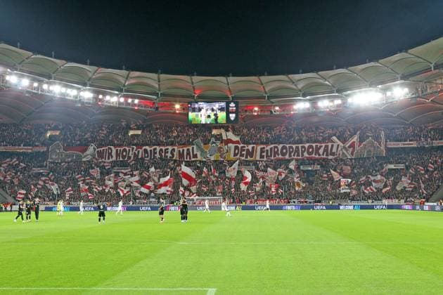 25 09 25 VfB Stuttgart Celta de Vigo Germany, Stuttgart, 25 09 2025, Football, UEFA Europa League, VfB Stuttgart Celta de Vigo Choreo VfB Kurve