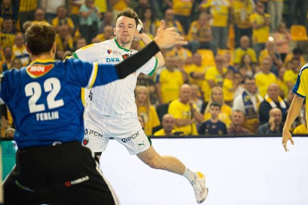 KIELCE 25.09.2025 MECZ 3. KOLEJKA LIGA MISTRZOW PILKA RECZNA MEZCZYZN SEZON 2025 2026 --- MENS HANDBALL EHF CHAMPIONS LEAGUE SEASON 2025 2026 MATCH: INDUSTRIA KIELCE - FUCHSE BERLIN HAKUN WEST AV TEIGUM FOT. MICHAL TRZPIS 400MM.PL NEWSPIX.PL --- newspix.pl 