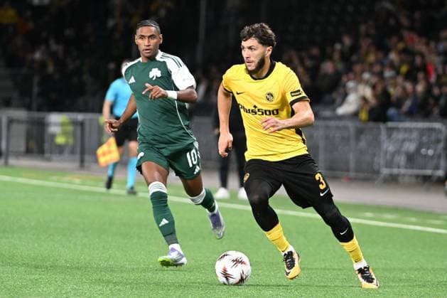 BERN, SWITZERLAND SEPTEMBER 25 Tete of Panathinaikos l against Jaouen Hadjam of Young Boys r during the UEFA Europa League 2025 26 League Phase MD1 match between BSC Young Boys and Panathinaikos FC at Stadion Wankdorf on September 25, 2025 in Bern, Switzerland Bern Stadion Wankdorf Bern Switzerland Copyright: xJustPictures.ch ManuelxWinterbergerx jp-en-EuSpIm-MWI_3534
