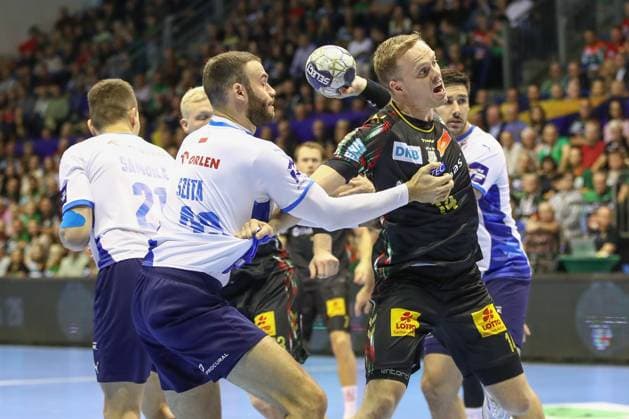 25 09 2025, xgox, Handball EHF Champions League SC Magdeburg Orlen Wisla Plock v l Omar Ingi Magnusson Magdeburg, 14 throws goal, goal scorer, scores goal, scores the goal Magdeburg