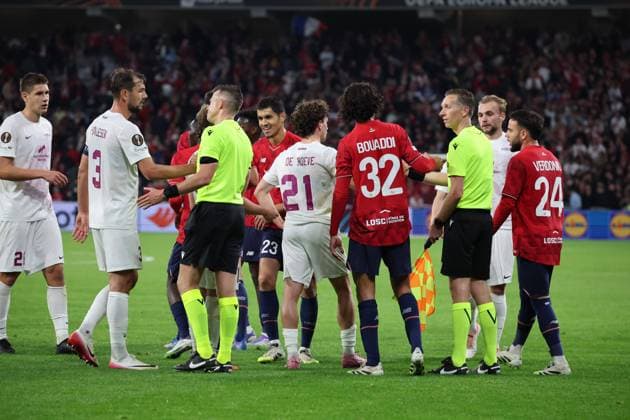 FOOTBALL : LOSC Lille vs SK Brann - UEFA Europa League - 25 09 2025 Ambiance lors du match LOSC Lille vs SK Brann, UEFA Europa League phase de ligue, Decathlon Arena stade Pierre Mauroy, le 25 septembre 2025 - photo Laurent Sanson PsnewZ  Copyright: xLaurentxSANSONx xPsnewZx