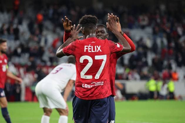 FOOTBALL : LOSC Lille vs SK Brann - UEFA Europa League - 25 09 2025 FÃ lix CORREIA (LOSC Lille) lors du match LOSC Lille vs SK Brann, UEFA Europa League phase de ligue, Decathlon Arena stade Pierre Mauroy, le 25 septembre 2025 - photo Laurent Sanson PsnewZ  Copyright: xLaurentxSANSONx xPsnewZx