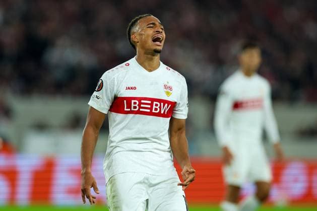 Soccer Europa League 1 Matchday VfB Stuttgart Celta Vigo on 25 09 2025 at the MHP Arena in Stuttgart Jamie Leweling Stuttgart xMSx
