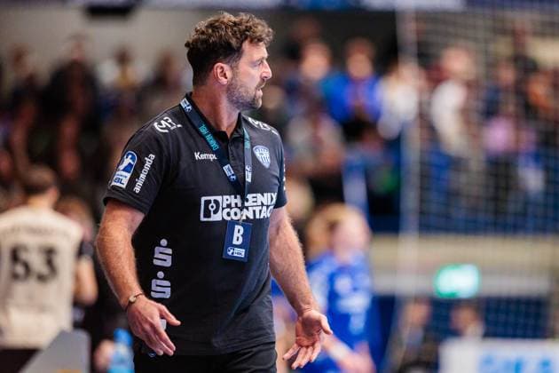 Florian Kehrmann TBV Lemgo Lippe, Coach GER, TBV Lemgo Lippe vs Bergischer HC, Handball, 1 Bundesliga, Matchday 6, Season 2025 2026, 25 09 2025 GER, TBV Lemgo Lippe vs Bergischer HC, Handball, 1 Bundesliga, Matchday 6, Season 2025 2026, 25 09 2025 Lemgo Copyright: xEibner-Pressefoto JanxRollingerx EP_JSK