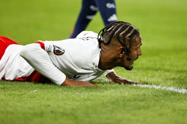 UTRECHT - Sebastien Haller of FC Utrecht during the Europa League match between FC Utrecht and Olympique Lyon at the Galgenwaard Stadium on September 25, 2025, in Utrecht, Netherlands. ANP MAURICE VAN STEEN UEFA Europa League 2025-2026 xVIxANPxSportx xxANPxIVx 537482807 originalFilename: 537482807.jpg