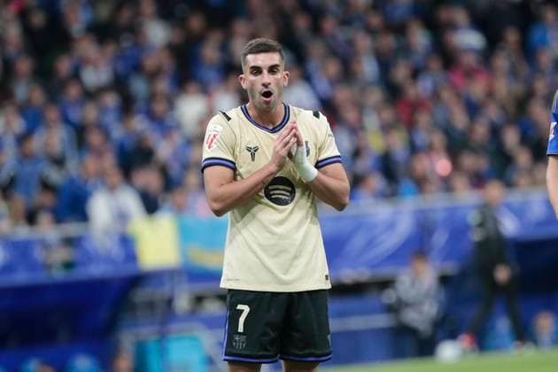 Spanish La Liga EA Sports soccer match Real Oviedo vc FC Barcelona, Barca at Carlos Tartiere stadium in Oviedo, Asturias, Spain 25 september 2025 Ferran Torres 900 Cordon Press  900 CordonxPress LOF - Real Oviedo vs FC Barcelona
