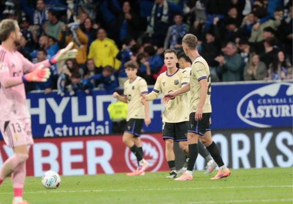 Spanish La Liga EA Sports soccer match Real Oviedo vc FC Barcelona, Barca at Carlos Tartiere stadium in Oviedo, Asturias, Spain 25 september 2025 Dani Olmo 900 Cordon Press  900 CordonxPress LOF - Real Oviedo vs FC Barcelona