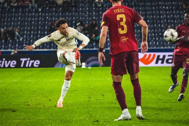 Football Austria, UEFA Europa League 2025 2026, Matchday 1 FC Red Bull Salzburg vs FC Porto Red Bull Arena Salzburg, Wals Siezenheim, Austria Pepe FC Porto Copyright: xLukasxBierederx