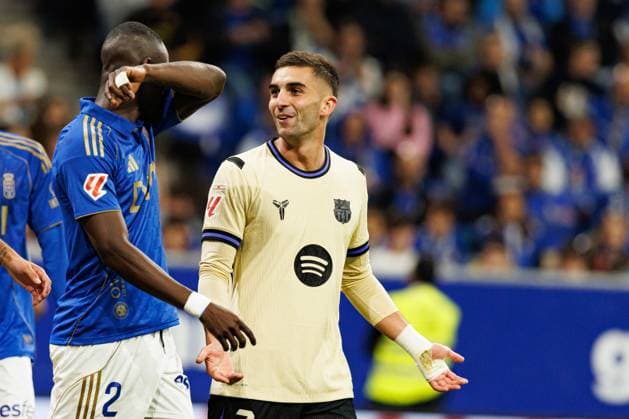 Ferran Torres seen during LaLiga EA SPORTS game between teams of Real Oviedo and FC Barcelona, Barca at Carlos Tartiere Stadium (Maciej Rogowski Ball Raw Images) Oviedo Carlos Tartiere Stadium Spain Copyright: xMaciejxRogowskix maciejrogowski_oviedo_barcelona_2526-44