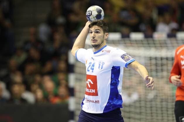 25 09 2025, xtgx, Handball, EHF Champions League, SC Magdeburg Wisla Plock v l Gergo Fazekas Plock, 24 Magdeubrg