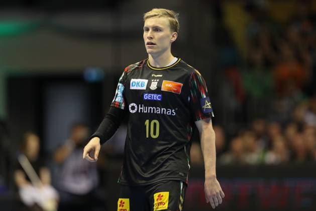 25 09 2025, xtgx, Handball, EHF Champions League, SC Magdeburg Wisla Plock v l Gisli Thorgeir Kristjansson Magdeburg, 10 Magdeubrg