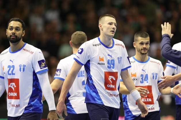 25 09 2025, xtgx, Handball, EHF Champions League, SC Magdeburg Wisla Plock v l Sergei Kosorotov Plock, 99 disappointed, looks disappointed, disappointed Magdeubrg