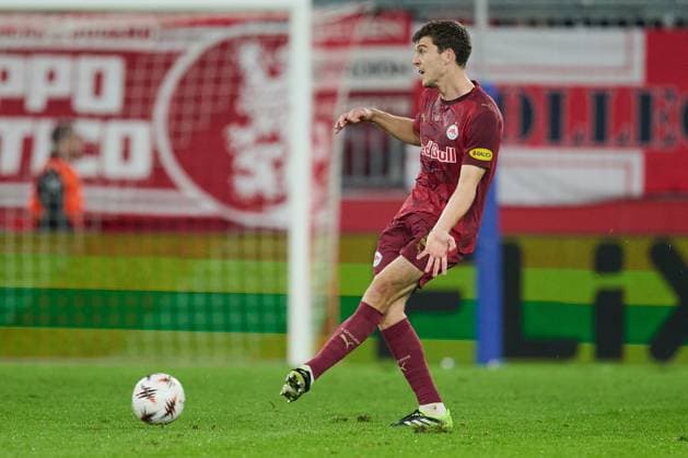 Salzburg, Austria September 25, 2025 Europa League 2025 2026 RB Salzburg vs FC Porto In the picture Jacob Rasmussen RB Red Bull Arena Copyright: xFotostandx xWassmuth,xFOTOGRAFxJUERGENxxWASSMUTH,xJUERGENxWASSMUTHx