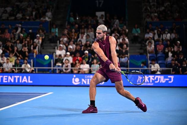 Carlos Alcaraz (ESP), SEPTEMBER 25, 2025 - Tennis : Kinoshita Group Japan Open Tennis Championships 2025 Men s Singles round of 32 at Ariake Coliseum, Tokyo, Japan. Noxthirdxpartyxsales  aflo_304733340